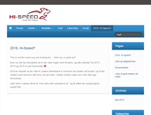 Tablet Screenshot of hi-speed.dk